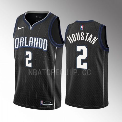 Caleb Houstan 2 2022-23 Orlando Magic Black City Edition Men Jersey Swingman