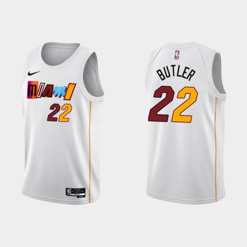 Miami Heat 22 Jimmy Butler 2022-23 City Edition White Men Jersey