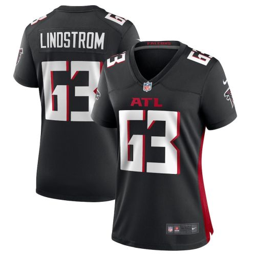 Chris Lindstrom 63 Atlanta Falcons Women's Team Game Jersey - Black