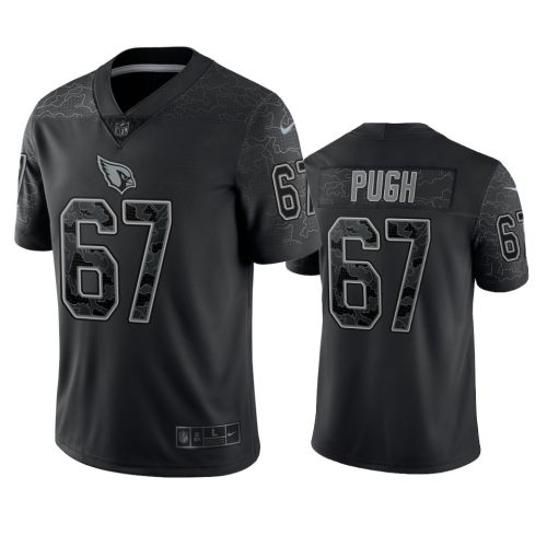 Justin Pugh 67 Arizona Cardinals Black Reflective Limited Jersey - Men