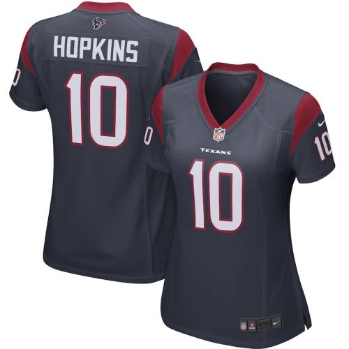 DeAndre Hopkins 10 Houston Texans Women's Game Jersey - Navy