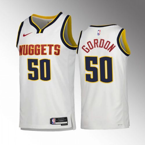 Aaron Gordon 50 2022-23 Denver Nuggets White Association Edition Jersey Swingman