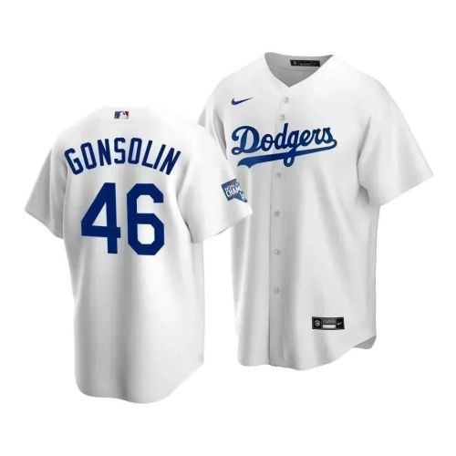 Men's Los Angeles Dodgers Tony Gonsolin 46 2020 World Series Champions White Home Jersey