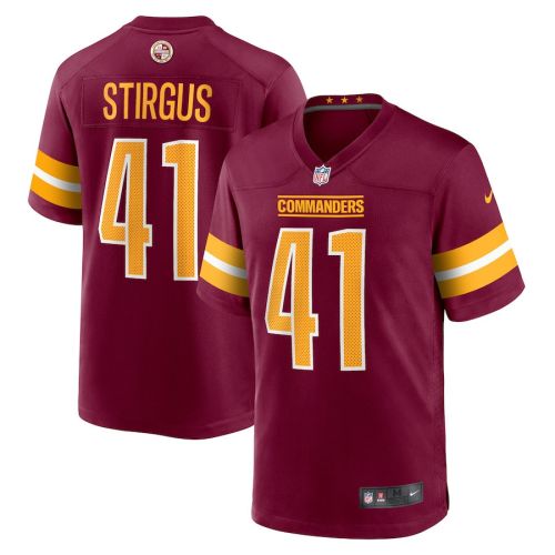 D.J. Stirgus 41 Washington Commanders Men Game Jersey - Burgundy