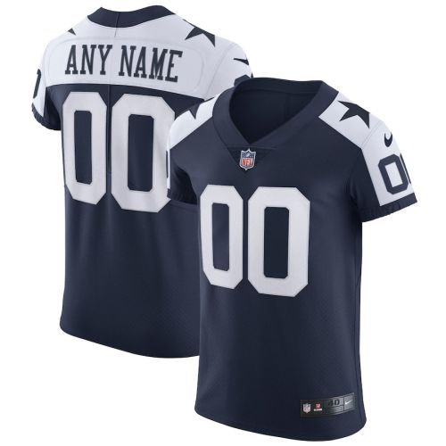 Dallas Cowboys Alternate Vapor Elite Custom Jersey - Navy