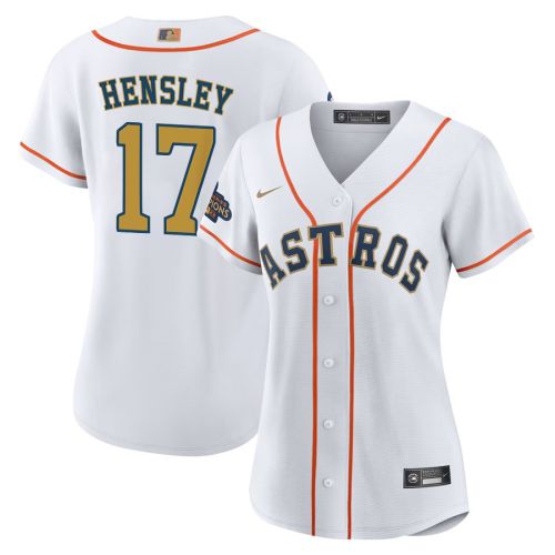 David Hensley 17 Houston Astros 2023 Women Jersey - White/Gold