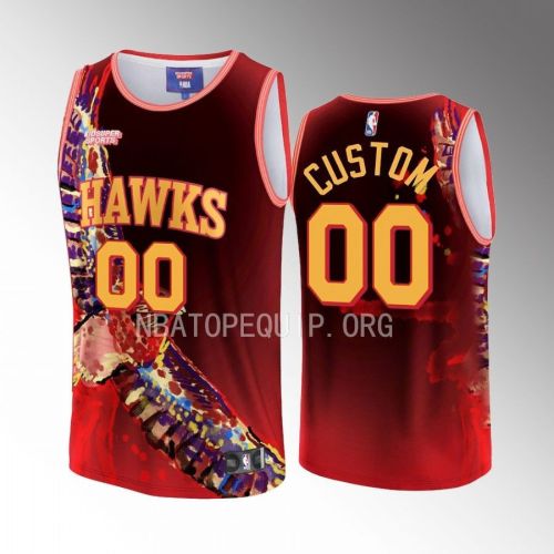 Custom Atlanta Hawks NBA & KidSuper Studios Unisex Hometown Jersey