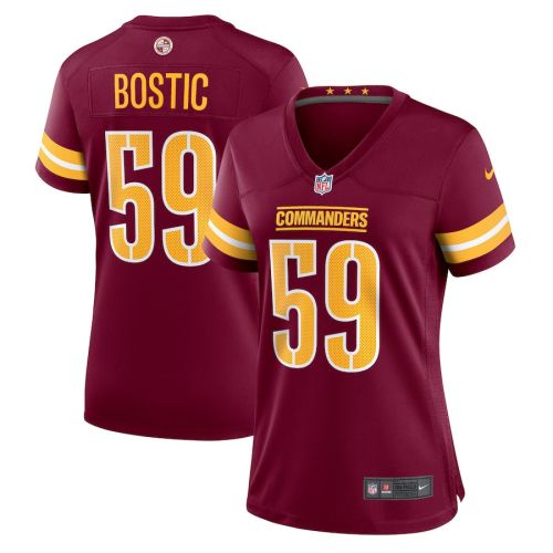 Jon Bostic 59 Washington Commanders Women Game Jersey - Burgundy