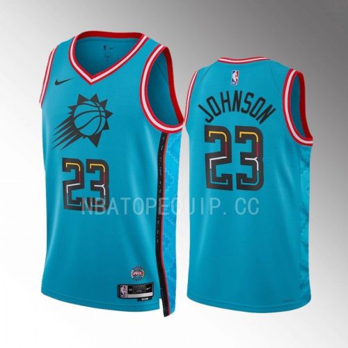 Phoenix Suns Cameron Johnson 23 2022-23 City Edition Turquoise Jersey Swingman