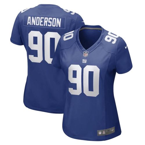 Ryder Anderson New York Giants Women's Game Player Jersey - Royal