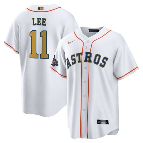 Korey Lee 11 Houston Astros 2023 Men Jersey - White/Gold