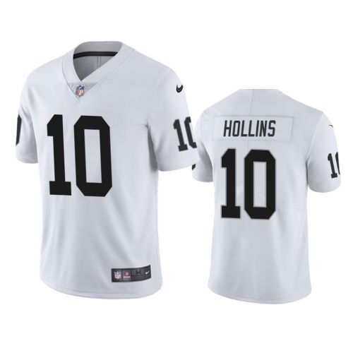 Las Vegas Raiders Mack Hollins 10 White Vapor Limited Jersey