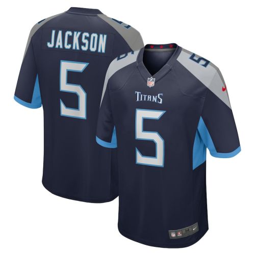 Kearis Jackson 5 Tennessee Titans Men Team Game Jersey - Navy