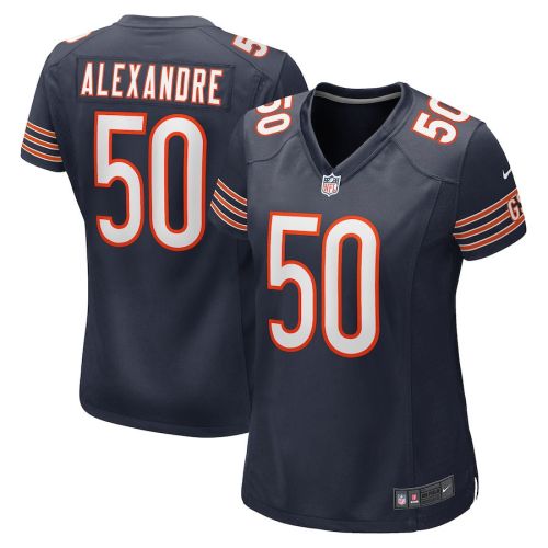 Deslin Alexandre 50 New York Giants Women Team Game Jersey - Royal