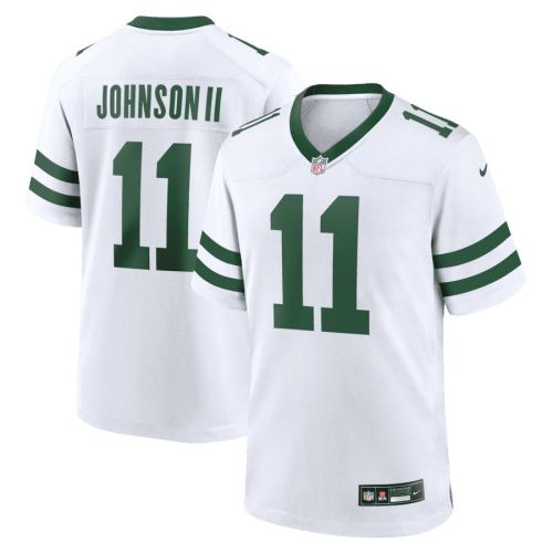 Jermaine Johnson II 11 New York Jets Game Men Jersey - Spotlight White