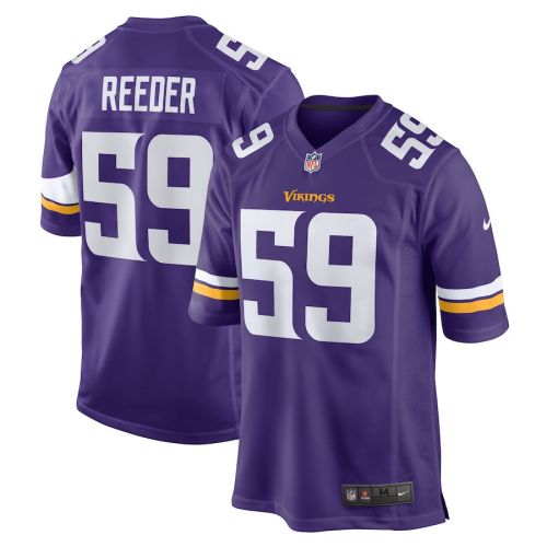 Troy Reeder 59 Minnesota Vikings Men Game Jersey - Purple