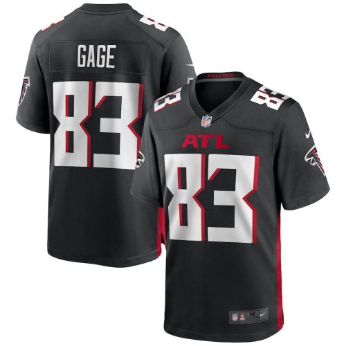 Russell Gage 83 Atlanta Falcons Men's Game Jersey - Black