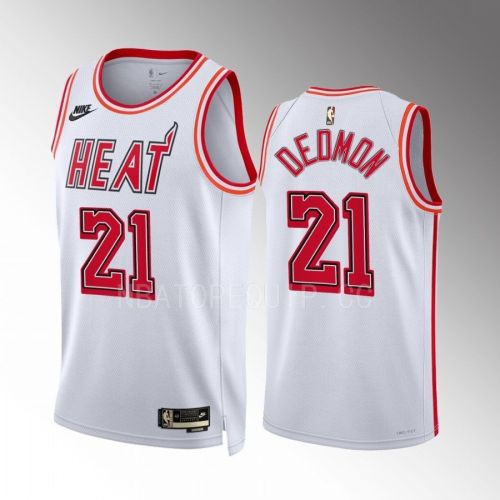 Miami Heat Dewayne Dedmon 21 2022-23 Classic Edition White Men Jersey Swingman