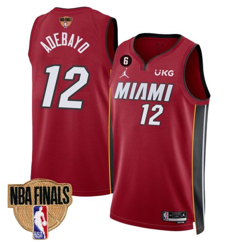 Bam Adebayo 12 Miami Heat Final Champions 2023 Swingman Jersey - Red