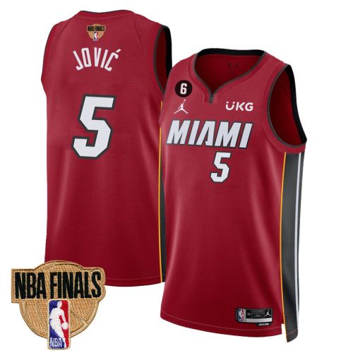 Nikola Jović 5 Miami Heat Final Champions 2023 Swingman Jersey - Red