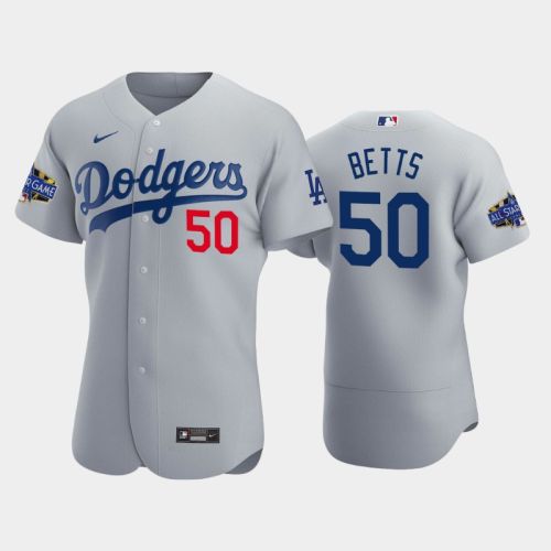 Los Angeles Dodgers Mookie Betts 50 Alternate Gray 2022-23 All-Star Game Jersey