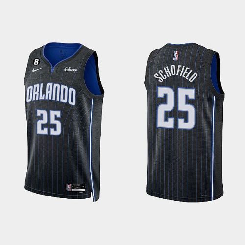 Orlando Magic 25 Admiral Schofield 2022-23 Icon Edition Black Men Jersey