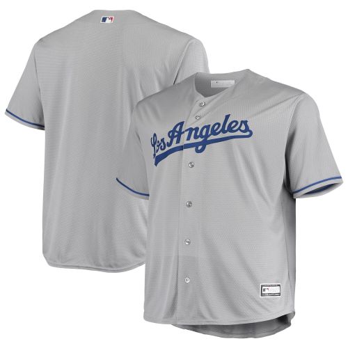 Men's Gray Los Angeles Dodgers Big & Tall Team Jersey Jersey