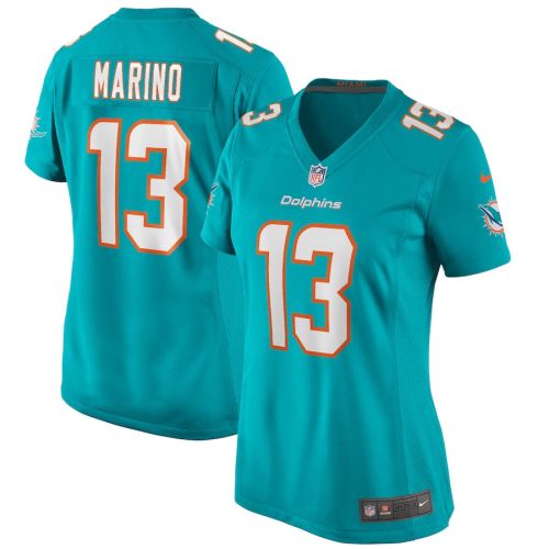 Dan Marino 13 Miami Dolphins Women Game Retired Jersey - Aqua