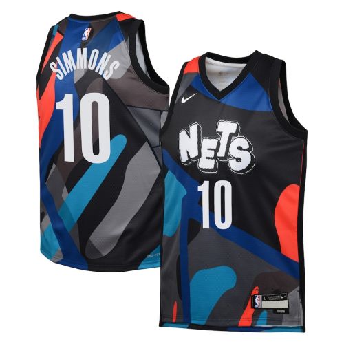 Ben Simmons 10 Brooklyn Nets 2023/24 City Edition Swingman YOUTH Jersey - Black