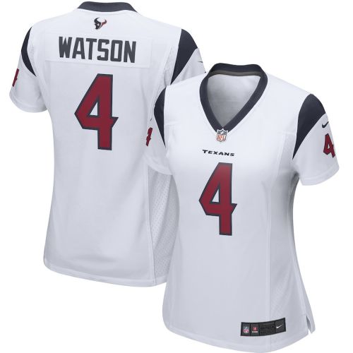 Deshaun Watson 4 Houston Texans Women's Game Jersey - White