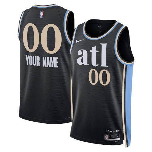 Atlanta Hawks 2023/24 City Edition Swingman Custom Jersey - Black