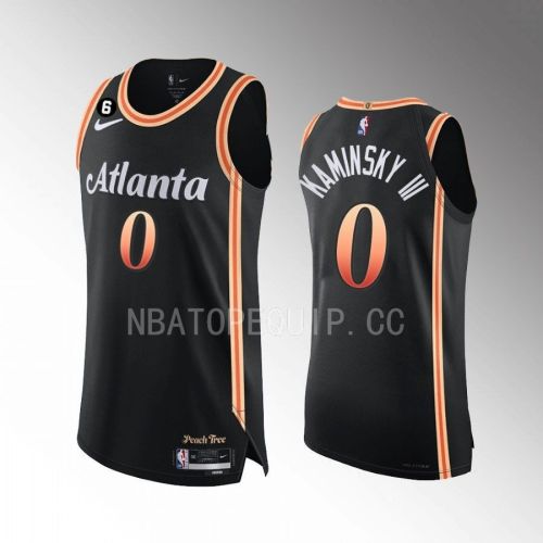 Frank Kaminsky 0 Atlanta Hawks 2022-23 City Edition Jersey Black