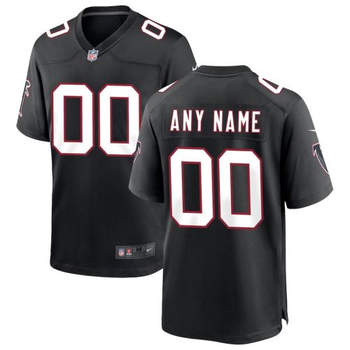 Atlanta Falcons Men Throwback Custom Game Jersey - Black