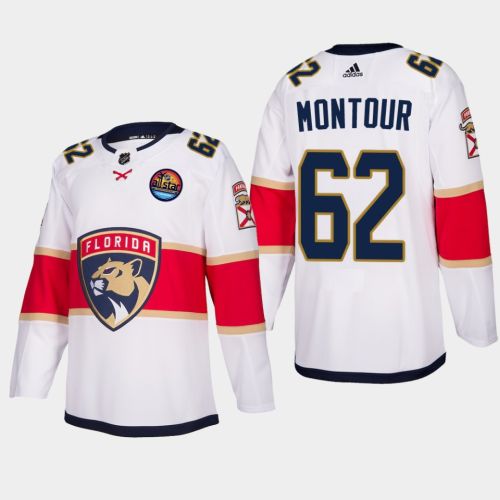 Florida Panthers Brandon Montour 62 2023 All-Star Patch Away White Jersey