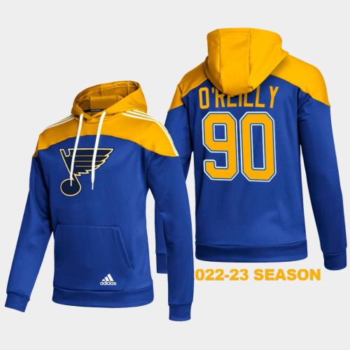 St. Louis Blues 90 Ryan O'Reilly 2022-23 Stylish Blue Hoodie Pullover