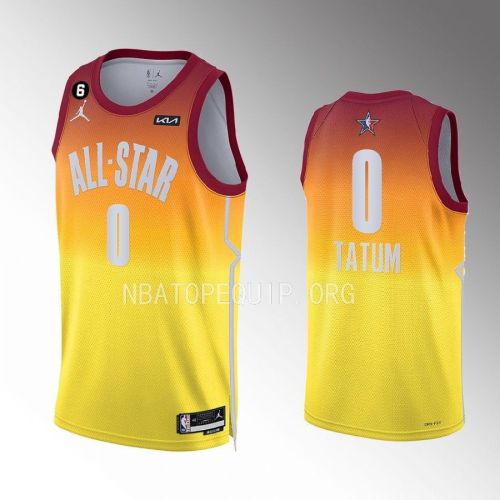 Jayson Tatum 0 Boston Celtics 2023 NBA All-Star Men Jersey - Orange