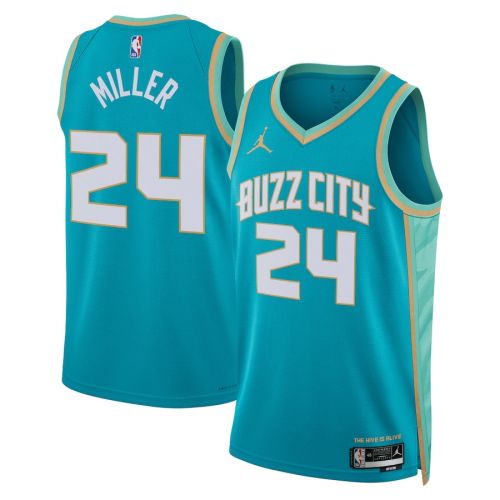 Brandon Miller 24 Charlotte Hornets 2023/24 City Edition Swingman Jersey - Teal