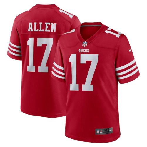 Brandon Allen 17 San Francisco 49ers Men Game Jersey - Scarlet