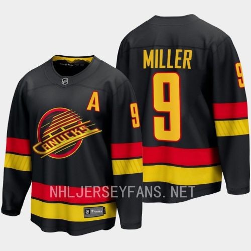 Vancouver Canucks J.T. Miller 9 2023-24 Alternate Jersey Breakaway Black