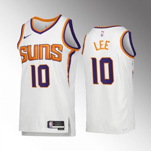 Phoenix Suns Association Edition Damion Lee 10 White Jersey 2022-23 Swingman