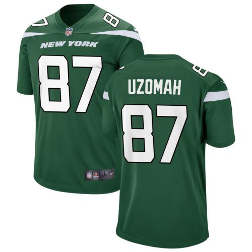 New York Jets C.J. Uzomah 87 Game Player Jersey - Gotham Green Jersey