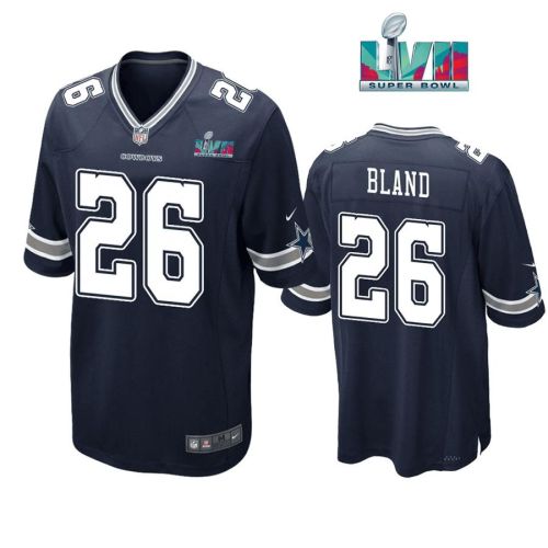 Daron Bland 26 Dallas Cowboys Super Bowl LVII Super Bowl LVII Navy Men Game Jersey