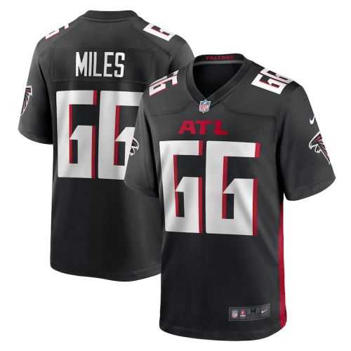 Joshua Miles 66 Atlanta Falcons Men Game Jersey - Black