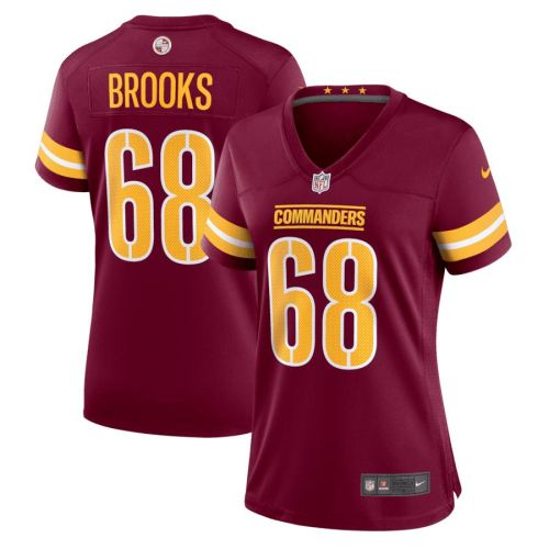 Curtis Brooks 68 Washington Commanders Women's Game Jersey - Burgundy