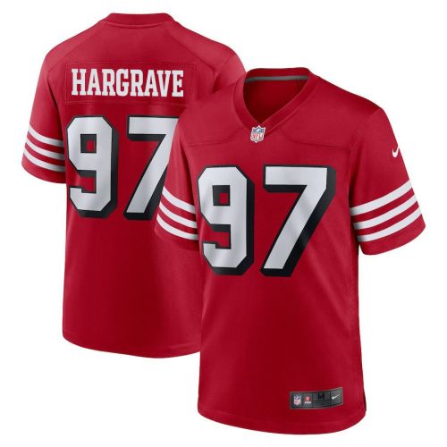 Javon Hargrave 97 San Francisco 49ers Men Alternate Game Jersey - Scarlet