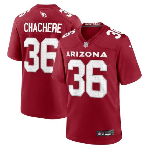 Andre Chachere 36 Arizona Cardinals Men Team Game Jersey - Cardinal