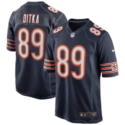 Mike Ditka 89 Chicago Bears Men Game Retired Jersey - Navy