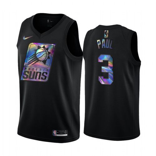 Phoenix Suns Chris Paul 3 Jersey Iridescent Holographic Black Limited Edition