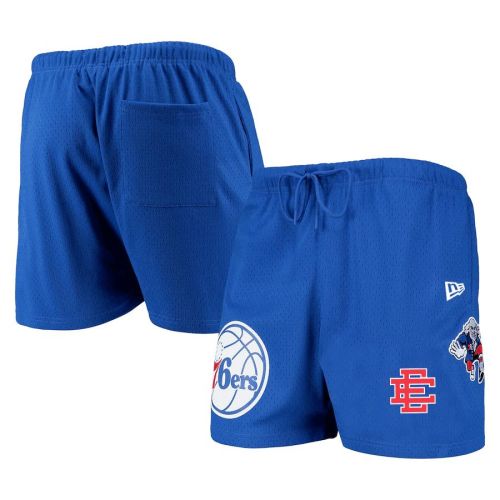 Philadelphia 76ers Team Logo Royal Mesh Capsule Shorts - Men