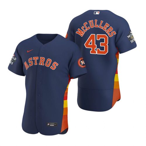 Houston Astros Lance McCullers 43 Navy 2022-23 World Series Jersey